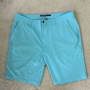 Greg Norman Collection Light Blue Flat Front Shorts